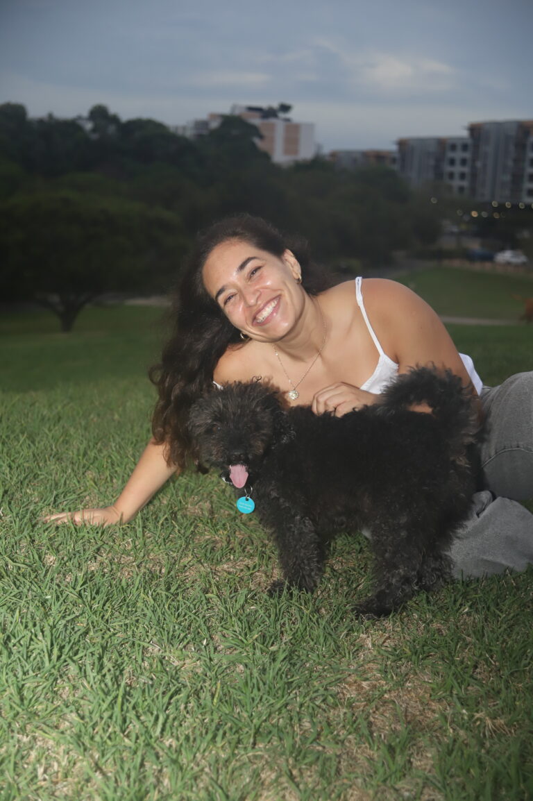 Shooting Photo Saidy Sydney with dog